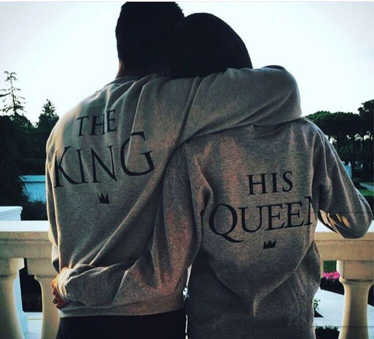 SUDADERAS KING AND QUEEN